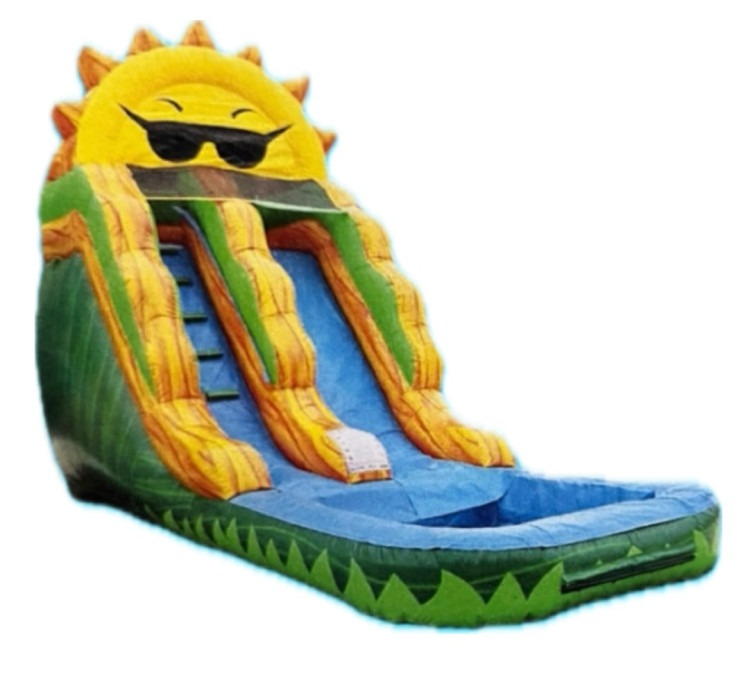 15ft Single Lane Sunshine Water Slide