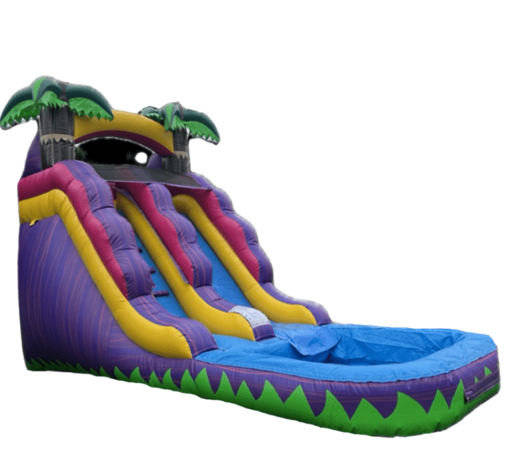 15ft Single Lane Purple Paradise Water Slide