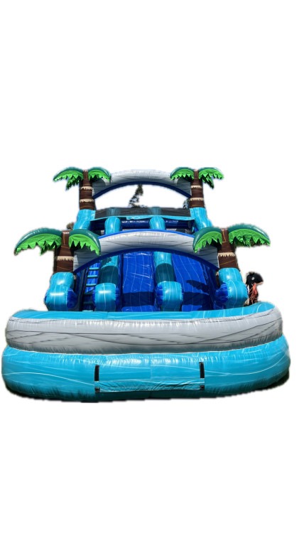 18ft Dual Lane Ocean Breeze Water Slide